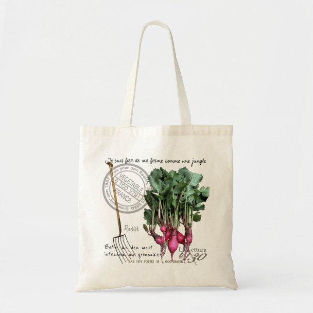 My radish for your bag. tote bag (Front)