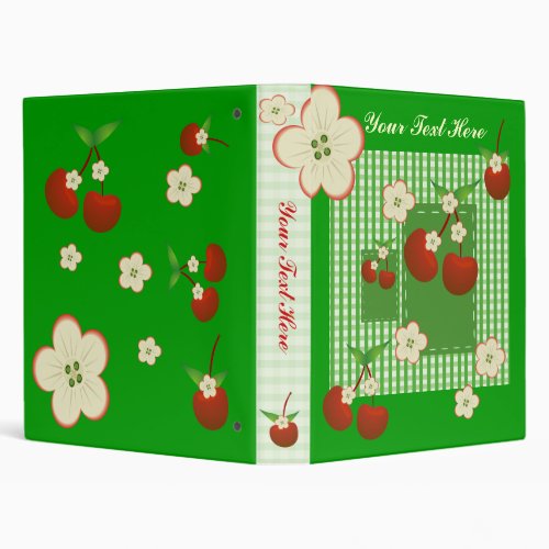 My Recipe Cherry Patch 3 Ring Binder