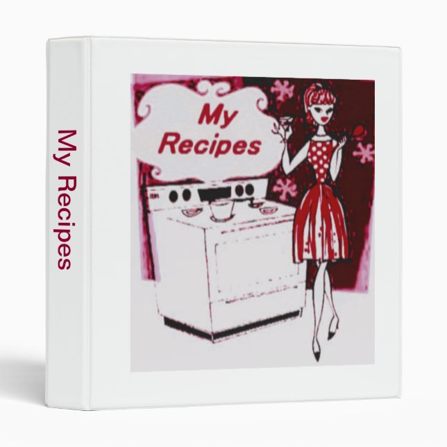 My Recipes 3 Ring Binder (Front/Spine)