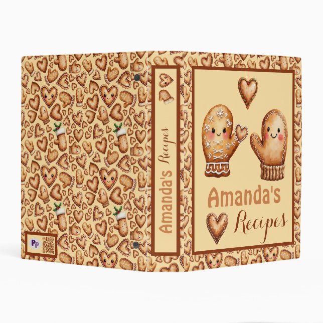 My recipe's binder - gingerbread binder (Background)