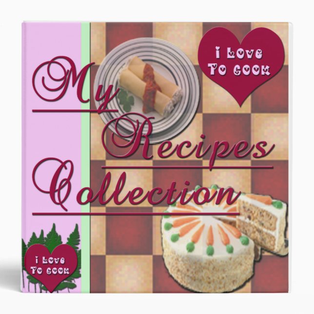 My Recipes Collection Designer Cookbook Binder (Front)
