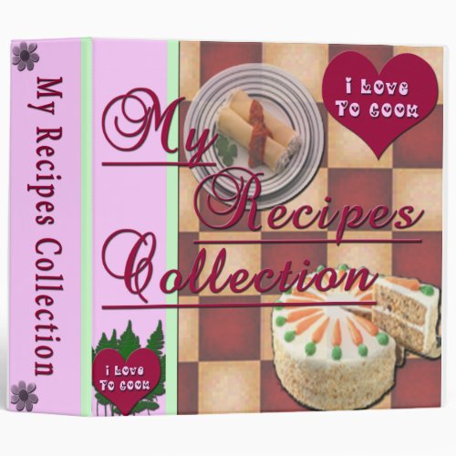 My Recipes Collection Designer Cookbook Binder