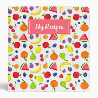 My Recipes Summer Fruit and Berry 3 Ring Binder