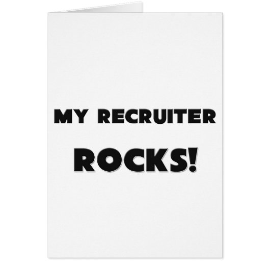 MY Recruiter ROCKS! Cards (Front)