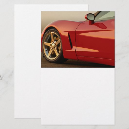 My Red Corvette (Front/Back)