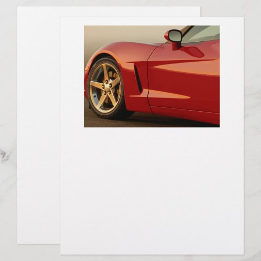 My Red Corvette (Front/Back)