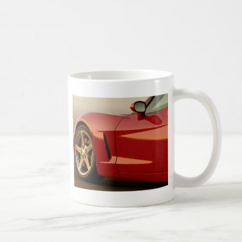 My Red Corvette Coffee Mug by Incatneato at Zazzle