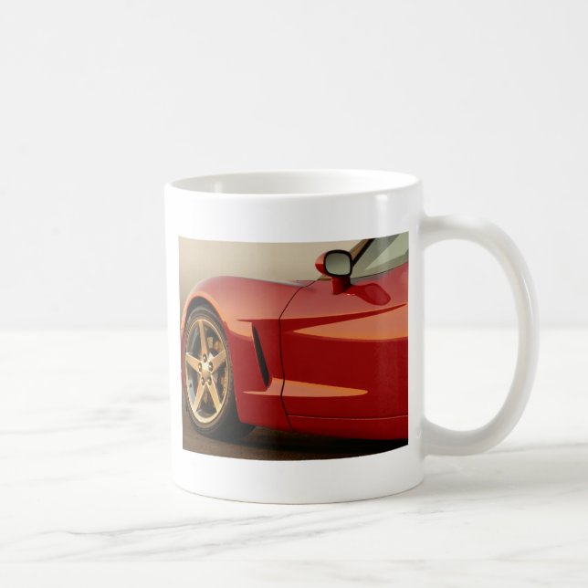 My Red Corvette Coffee Mug (Right)