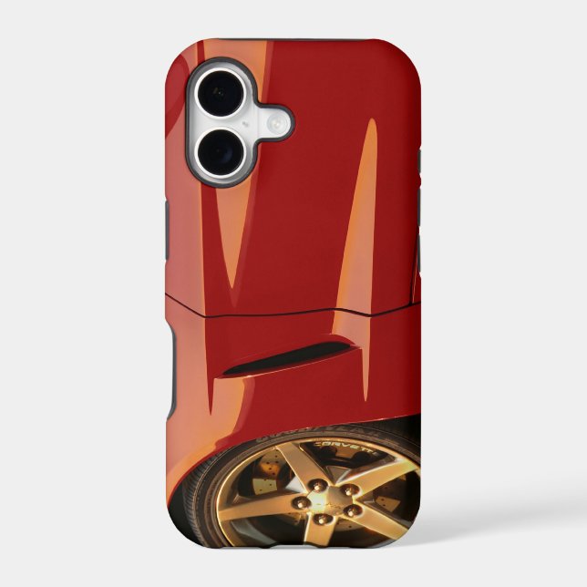 My Red Corvette Iphone Case (Back)