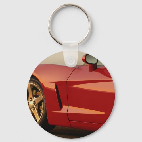 My Red Corvette Keychain