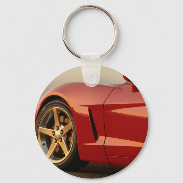 My Red Corvette Keychain (Front)