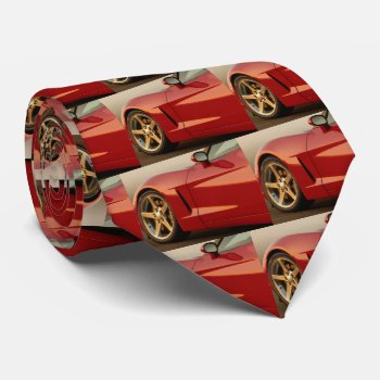 My Red Corvette Neck Tie by Incatneato at Zazzle