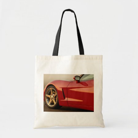 My Red Corvette Tote Bag