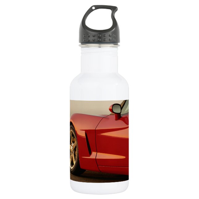 My Red Corvette Water Bottle (Front)