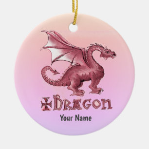 My Red Dragon Ceramic Ornament