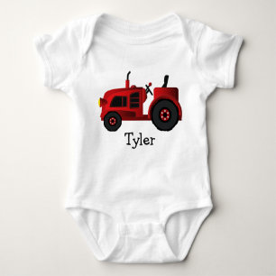 My Red Tractor Too Baby Bodysuit