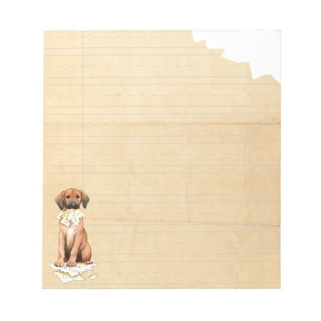 My Redbone Ate My Homework Notepad (Front)