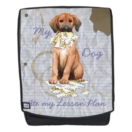 My Redbone Ate my Lesson Plan Backpack