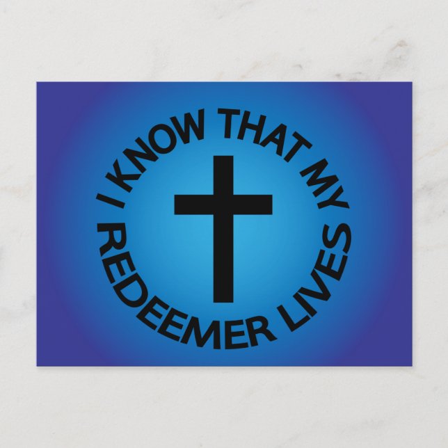 My Redeemer Lives Postcard (Front)