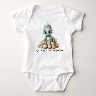 MY REIGN HAS BEGAN baby dragon cute gift for baby Baby Bodysuit