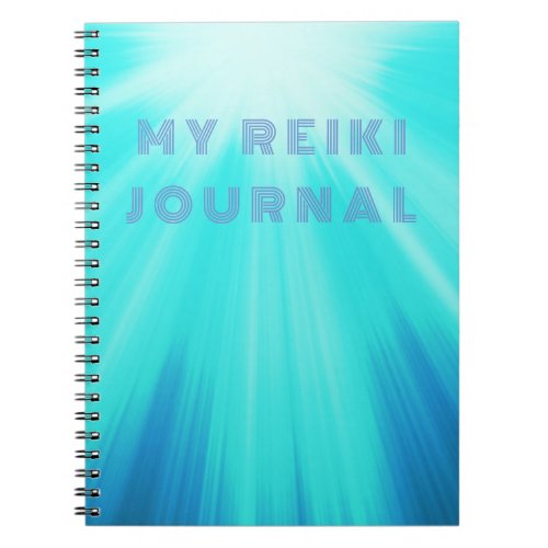 My Reiki Journal with Radiant Light Blue