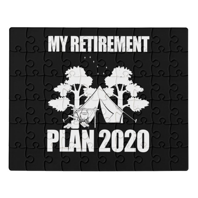 My Retirement Plan 2020 Custom Gift Jigsaw Puzzle (Puzzle Horizontal)