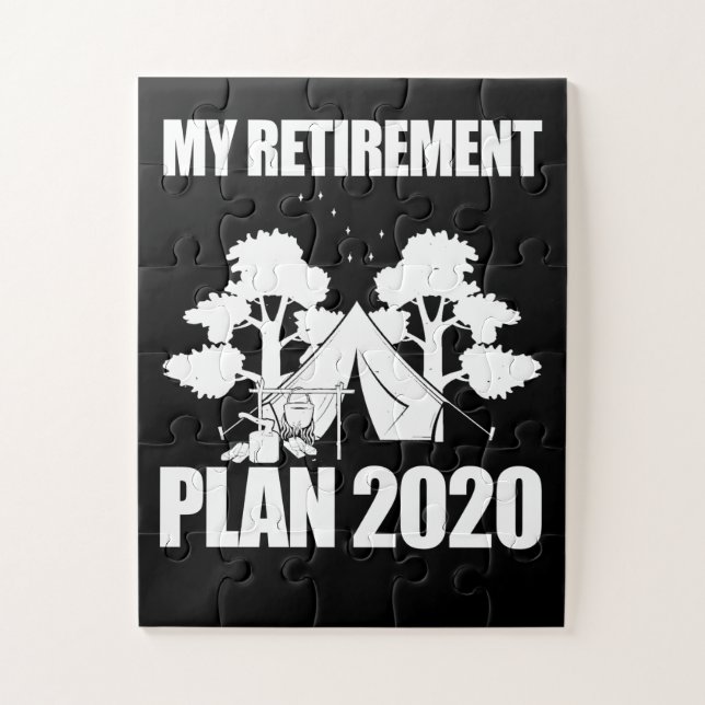 My Retirement Plan 2020 Custom Gift Jigsaw Puzzle (Vertical)