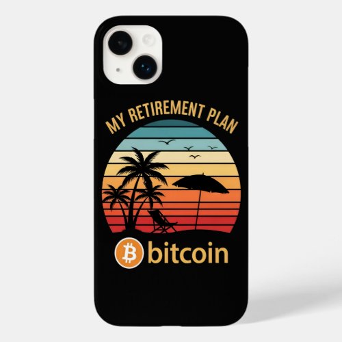 My Retirement Plan Bitcoin Beach Sunset Case-Mate iPhone 14 Plus Case