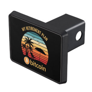 My Retirement Plan Bitcoin Beach Sunset Hitch Cover