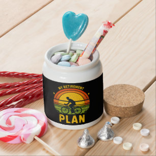 My Retirement Plan Cycling Enthusiast Candy Jar