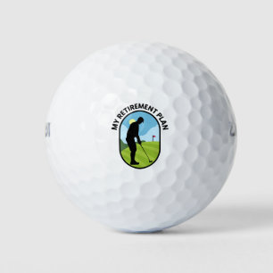 My Retirement Plan - Golf Golfing Retired Planning Balls
