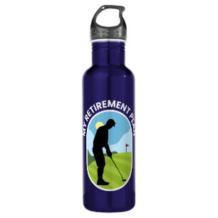 My Retirement Plan - Golf Golfing Retired Planning Stainless Steel Water Bottle