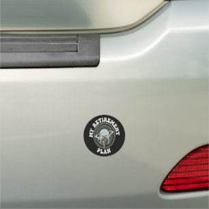 My Retirement Plan Golf Retirement Golfer Car Magnet
