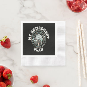 My Retirement Plan Golf Retirement Golfer Napkins