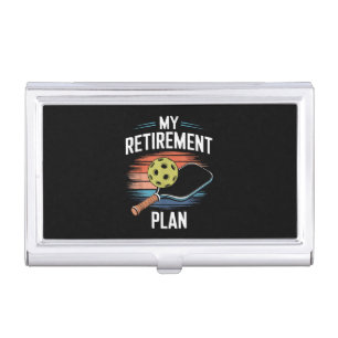 My Retirement Plan Pickleball Player Business Card Case