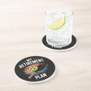 My Retirement Plan Pickleball Player Coaster
