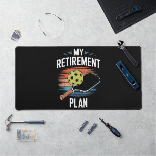 My Retirement Plan Pickleball Player Desk Mat