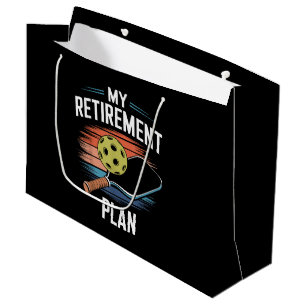My Retirement Plan Pickleball Player Large Gift Bag