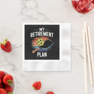 My Retirement Plan Pickleball Player Napkins