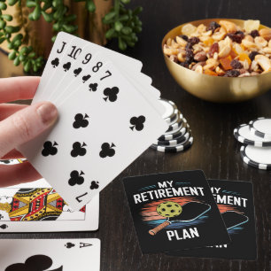 My Retirement Plan Pickleball Player Poker Cards
