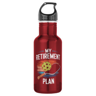 My Retirement Plan Pickleball Player Stainless Steel Water Bottle