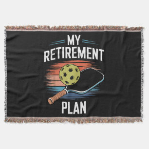 My Retirement Plan Pickleball Player Throw Blanket