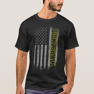 My Retirement Plan Pickleball USA Flag 4th of July T-Shirt