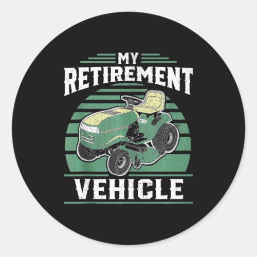 My Retirement Vehicle Funny Riding Lawn Mower Retr