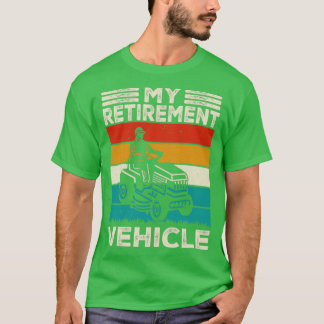 My Retirement Vehicle Retiree Retro Vintage Funny  T-Shirt