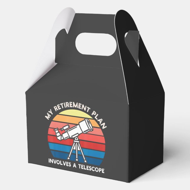 My Retiret Plan Involves A Telescope Favor Boxes (Front)
