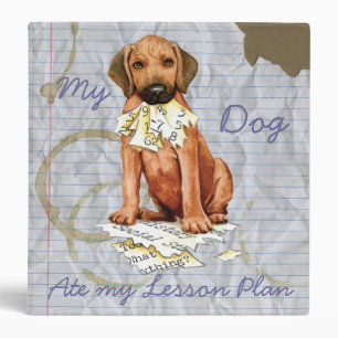 My Rhodesian Ridgeback Ate My Lesson Plan Binder
