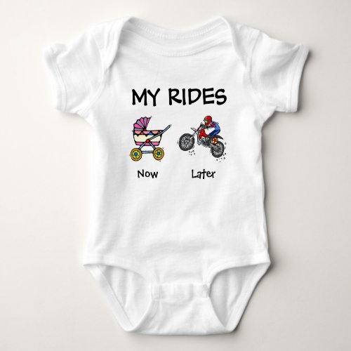 My Rides Motocross Dirt Bike Baby Bodysuit