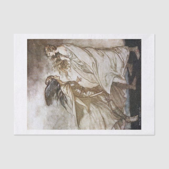 My ring, lady tissue paper (Front)