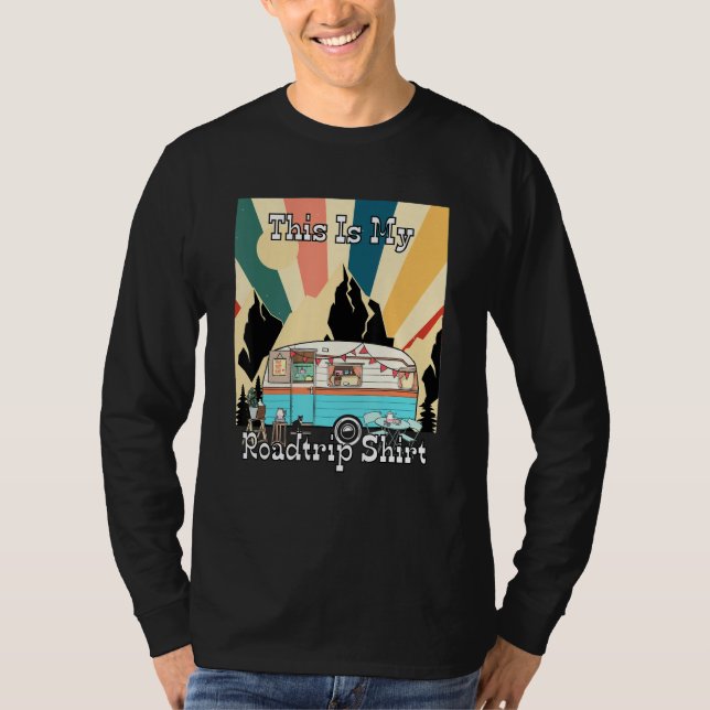 My Roadtrip Retro Rv Camping And Traveler 1 T-Shirt (Front)